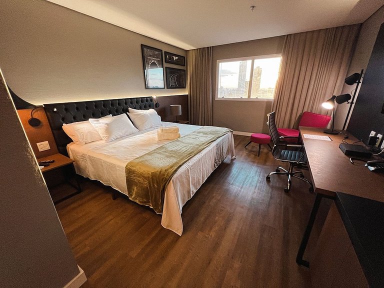 Quarto incrível para casal no Marista