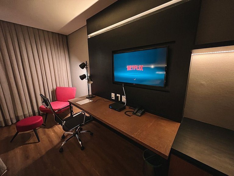 Quarto incrível para casal no Marista