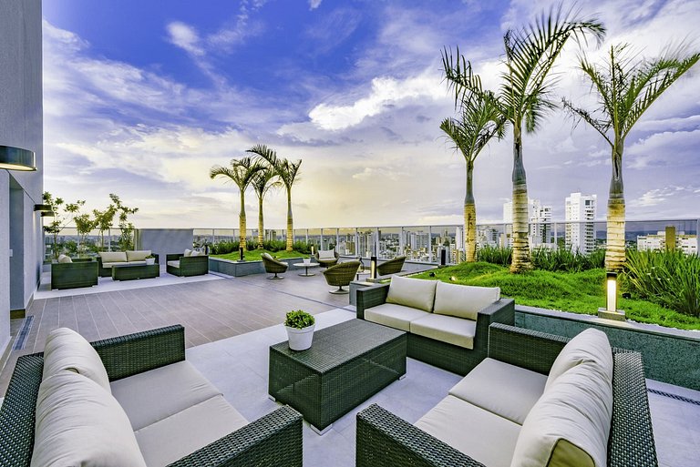Studio Completo | Vista Panorâmica | Piscina
