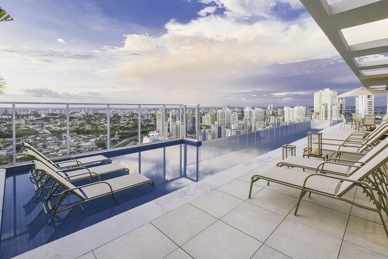Studio Completo | Vista Panorâmica | Piscina