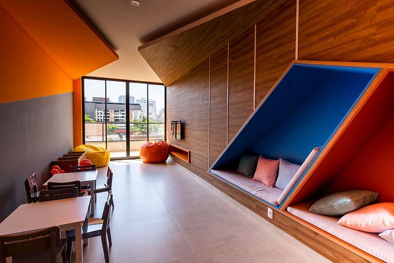 2Q c/ Suíte no Bueno | Garagem + Ar Condicionado