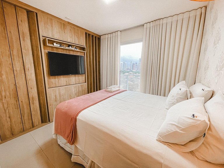 Flat Sofisticado | Rooftop c/ piscina | Flamboyant