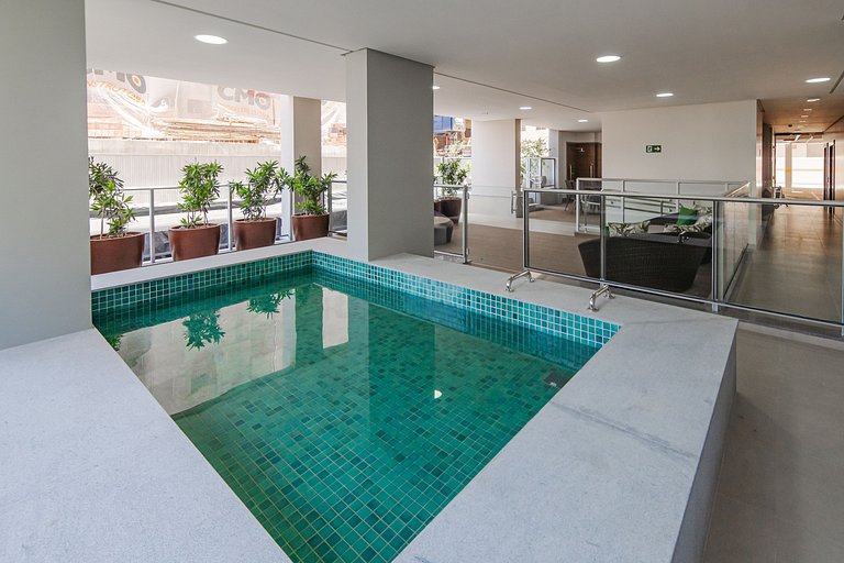 Flat Moderno | Piscina + Academia | Bueno
