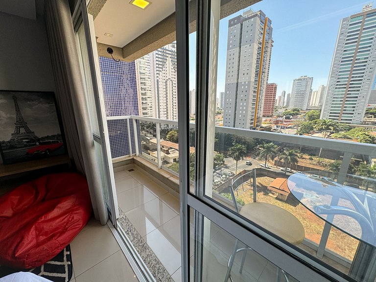 Flat moderno c/ vista + piscina e academia | Bueno