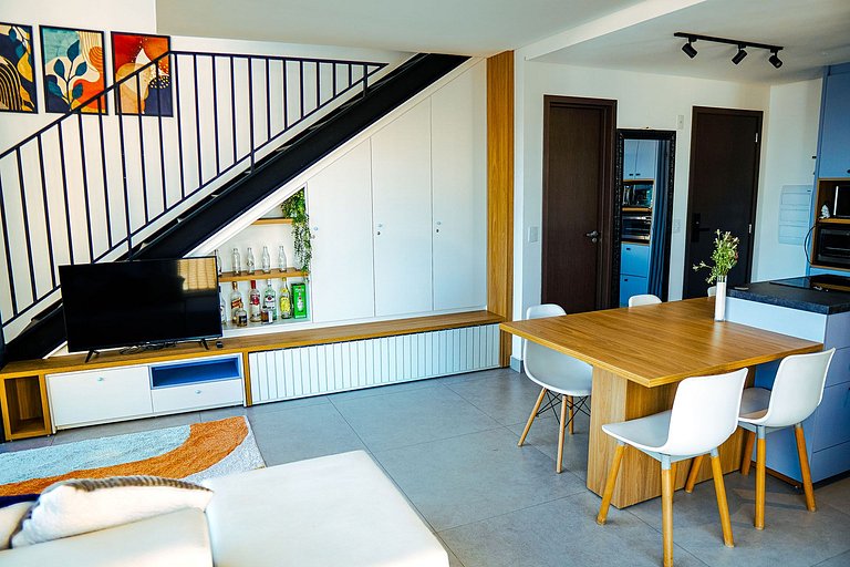 Duplex | Vista incrível | Academia + Piscina