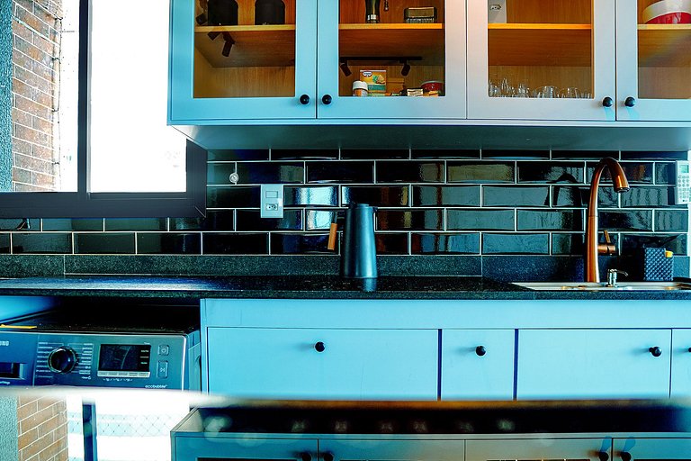 Loft duplex no Bueno | Garagem + Ar Condicionado