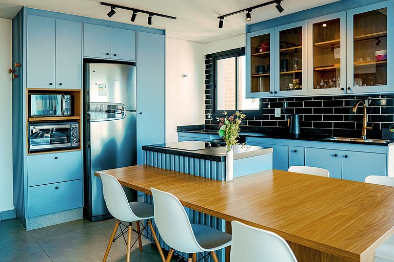 Loft duplex no Bueno | Garagem + Ar Condicionado