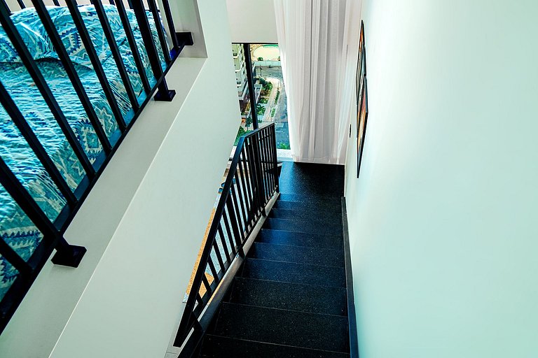 Loft duplex no Bueno | Garagem + Ar Condicionado