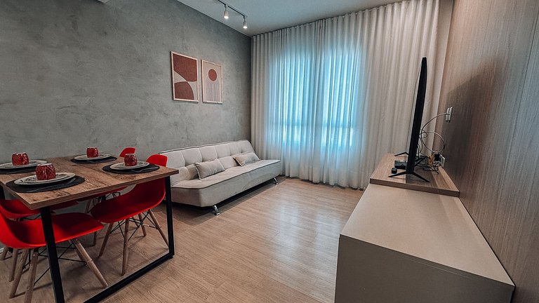Flat 2Q, Marista, Andar Alto - próx Órion
