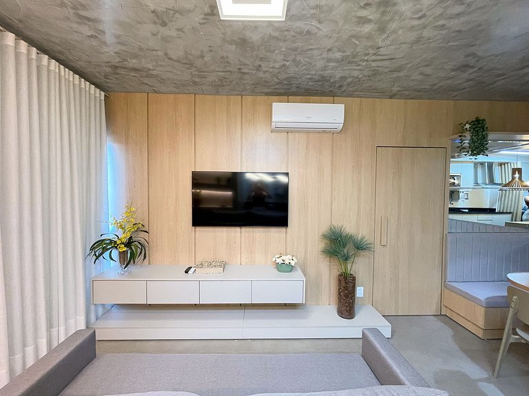 Apto 2Q Completo | Piscina | Garagem | Wi-Fi