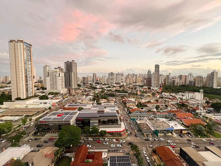 Flat espaçoso c/ vista, @Bueno - próx IPOG/CBCO