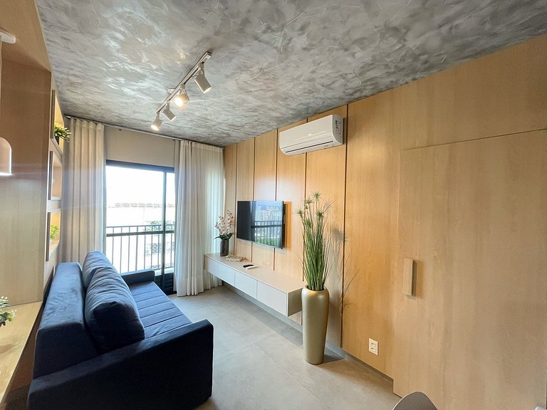 Apto Moderno | 2Q + Piscina + Garagem