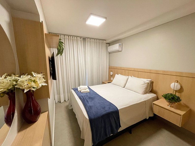 Apto Moderno | 2Q + Piscina + Garagem