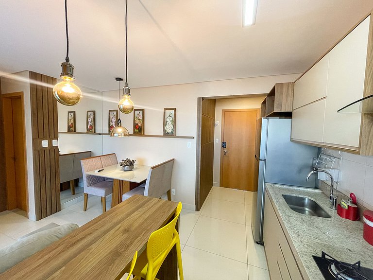 Flat moderno, St Bueno - próx Vaca Brava
