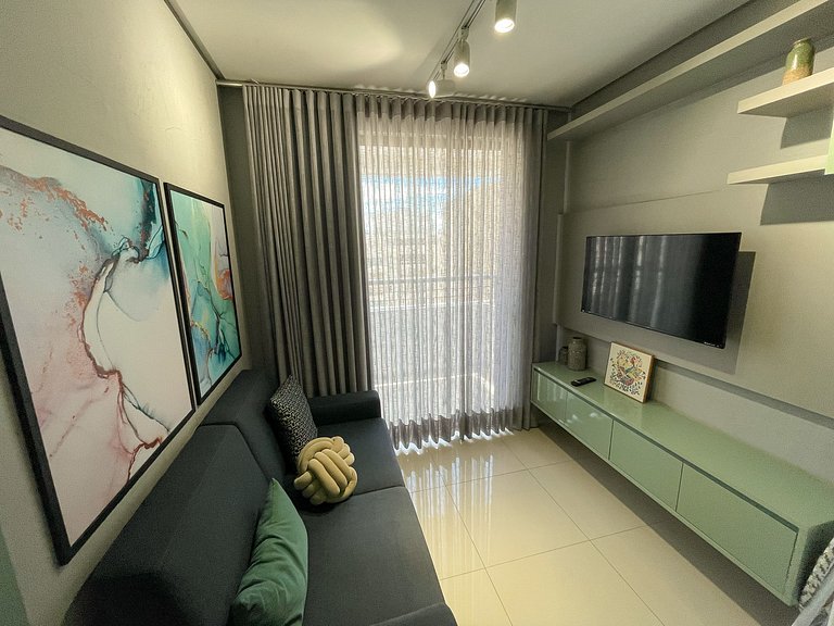 Flat decorado - próx. Shop. Flamboyant