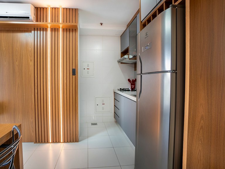 Piscina rooftop + Varanda Privativa | Apto 1Q