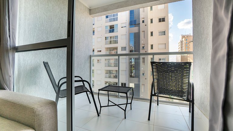 Piscina rooftop + Varanda Privativa | Apto 1Q