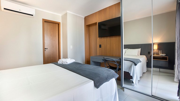 Piscina rooftop + Varanda Privativa | Apto 1Q