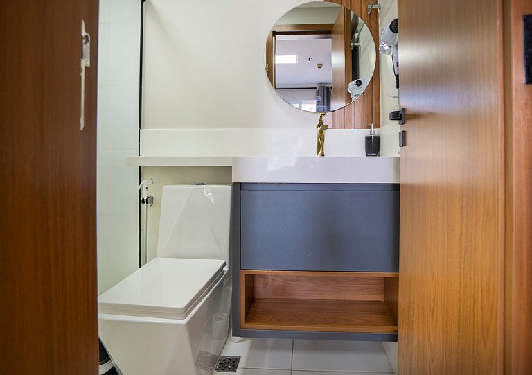 Piscina rooftop + Varanda Privativa | Apto 1Q
