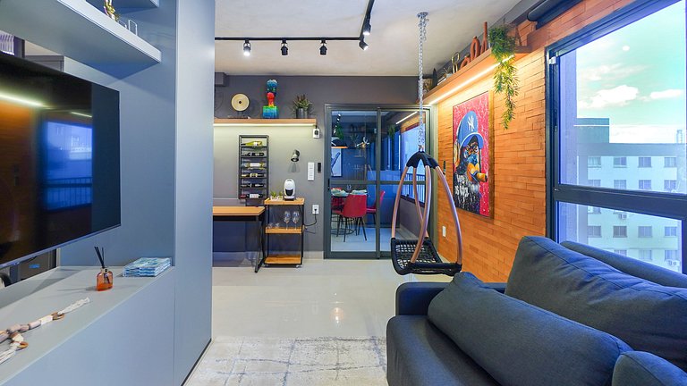 Flat moderno, impecável no Setor Bueno