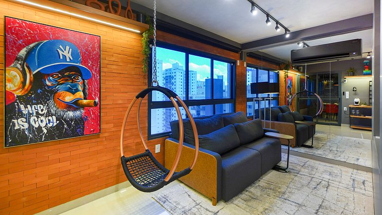 Flat moderno, impecável no Setor Bueno