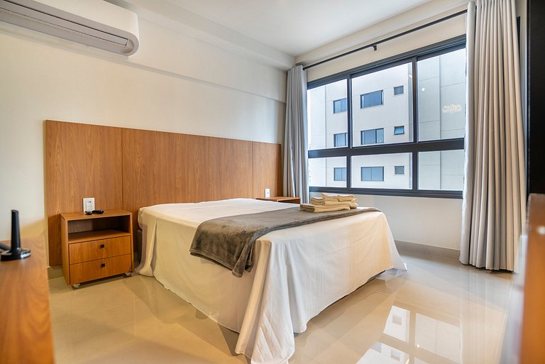 Flat Moderno | Piscina + Academia | Bueno