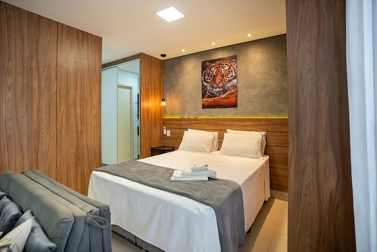 Studio Confortável | Piscina Rooftop + Academia
