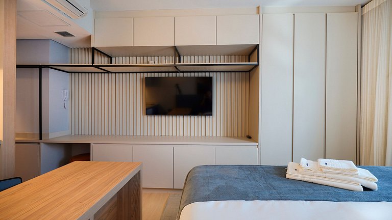Flat no Marista, Cama Queen - próx Órion/IPOG/CBCO