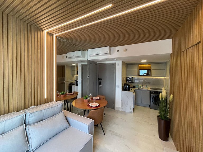 Flat 1Q, completo no Marista - próx Órion