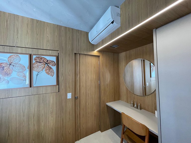 Flat 1Q, completo no Marista - próx Órion