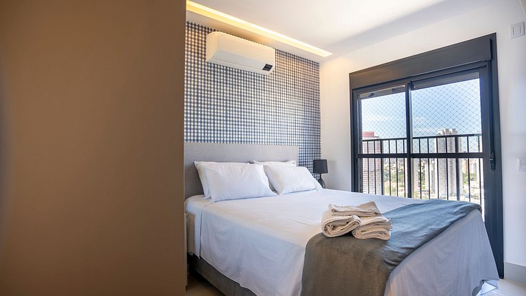 Apto Elegante | Vista Panorâmica | 2 Quartos