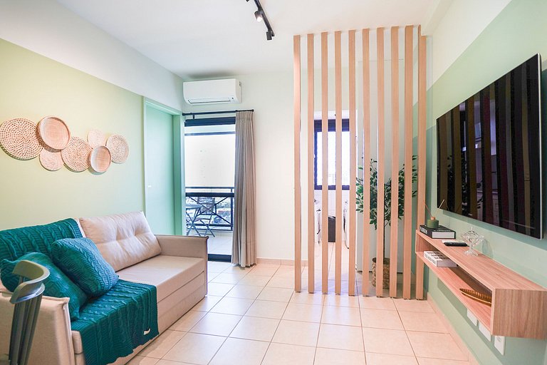 Flat 1Q c/ varando, @Bela Vista
