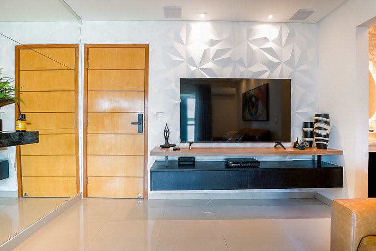 Flat moderno com varanda, Setor Marista