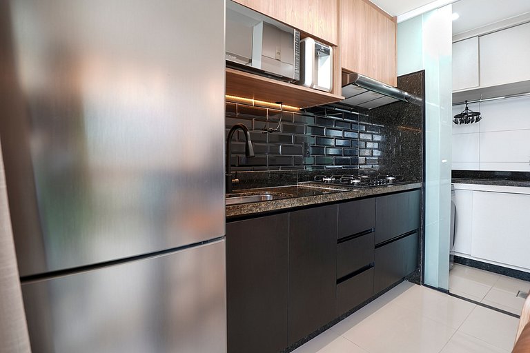 Flat moderno com varanda, Setor Marista