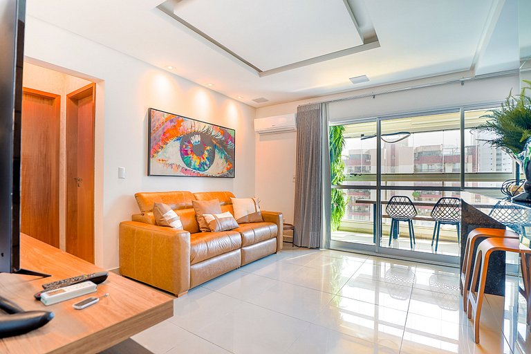 Flat moderno com varanda, Setor Marista