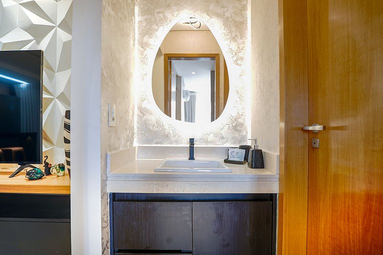 Flat moderno com varanda, Setor Marista