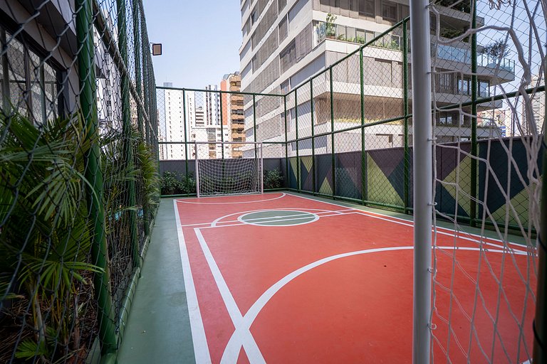 Incrível flat no Parque Vaca Brava, andar alto