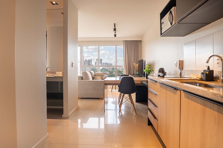 Flat Moderno | Piscina Rooftop | Prox Flamboyant