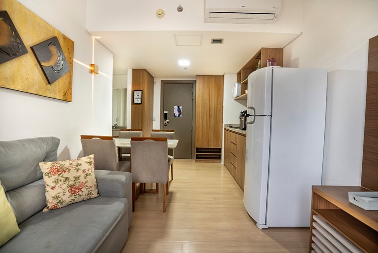 Apto 1Q, andar alto - Blend Marista