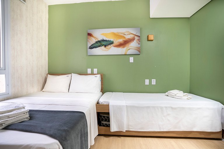 Apto 1Q, andar alto - Blend Marista