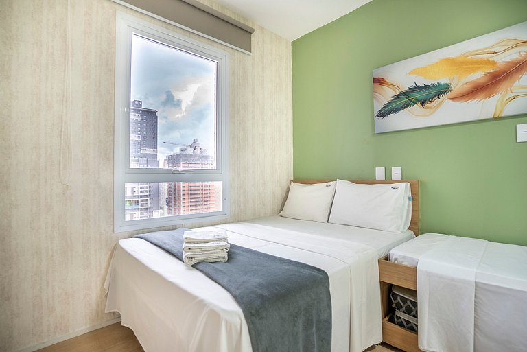 Apto 1Q, andar alto - Blend Marista