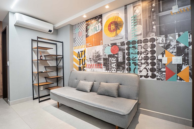 Studio Premium | Vista + Piscina + Academia