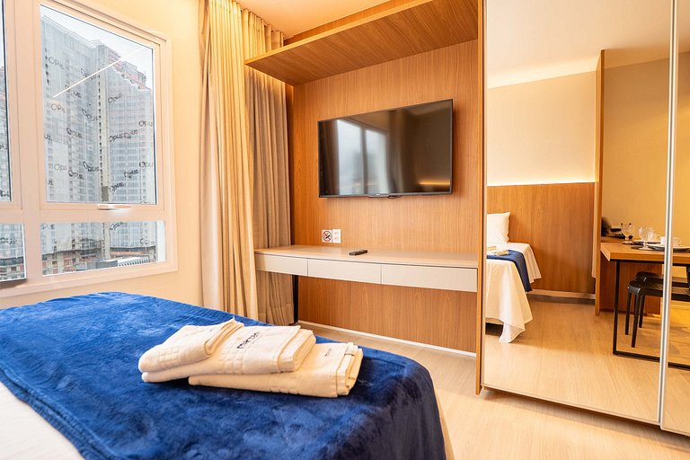 Flat novo, cama queen - próx Órion/IPOG/CBCO