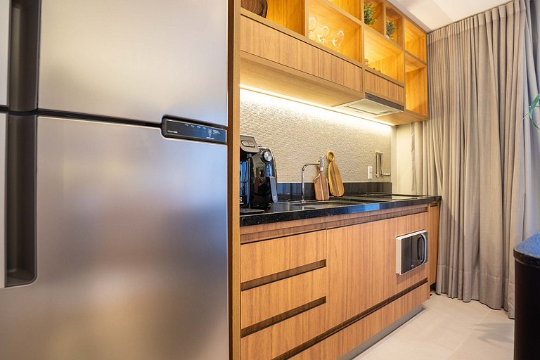 Flat luxuoso e moderno perto do Vaca Brava