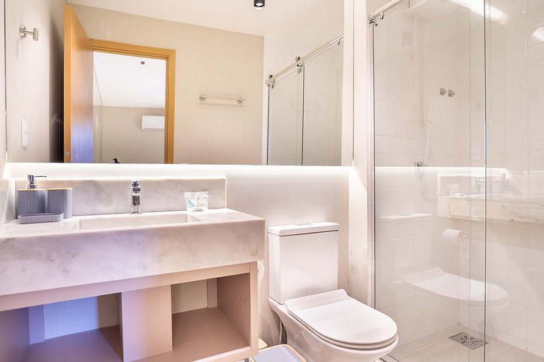 Flat luxuoso e moderno perto do Vaca Brava