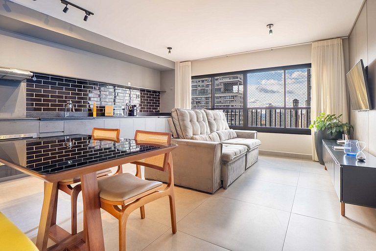 2Q c/ Suíte no Bueno | Garagem + Ar Condicionado