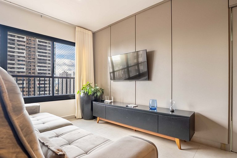 2Q c/ Suíte no Bueno | Garagem + Ar Condicionado