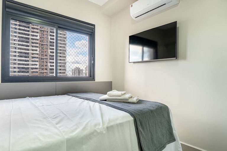 2Q c/ Suíte no Bueno | Garagem + Ar Condicionado