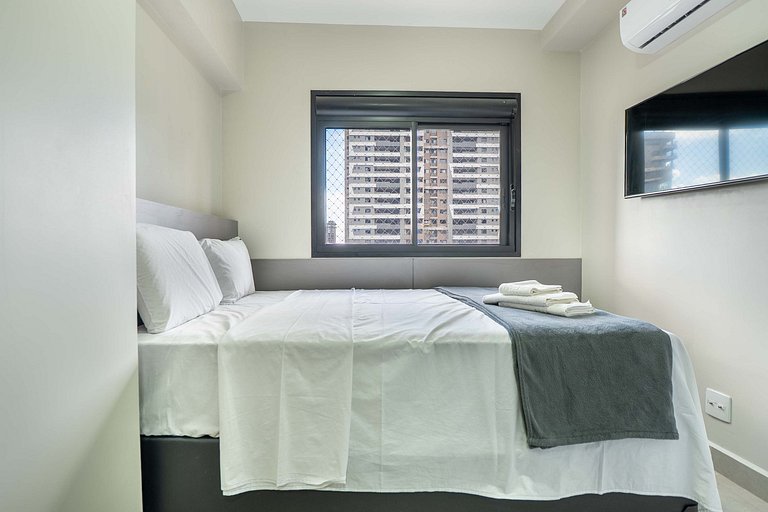 2Q c/ Suíte no Bueno | Garagem + Ar Condicionado