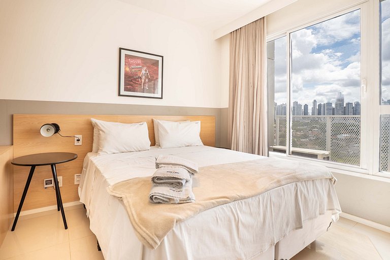 Flat Premium | Vista da Cidade | Rooftop